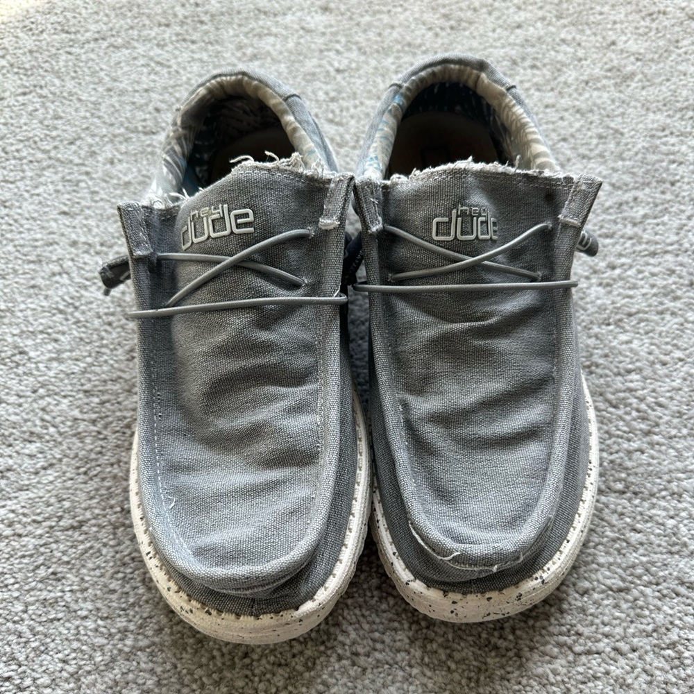 Hey Dude Wally Stretch Iron Gray Slip-On Shoes Size 11 - Picture 2 of 8